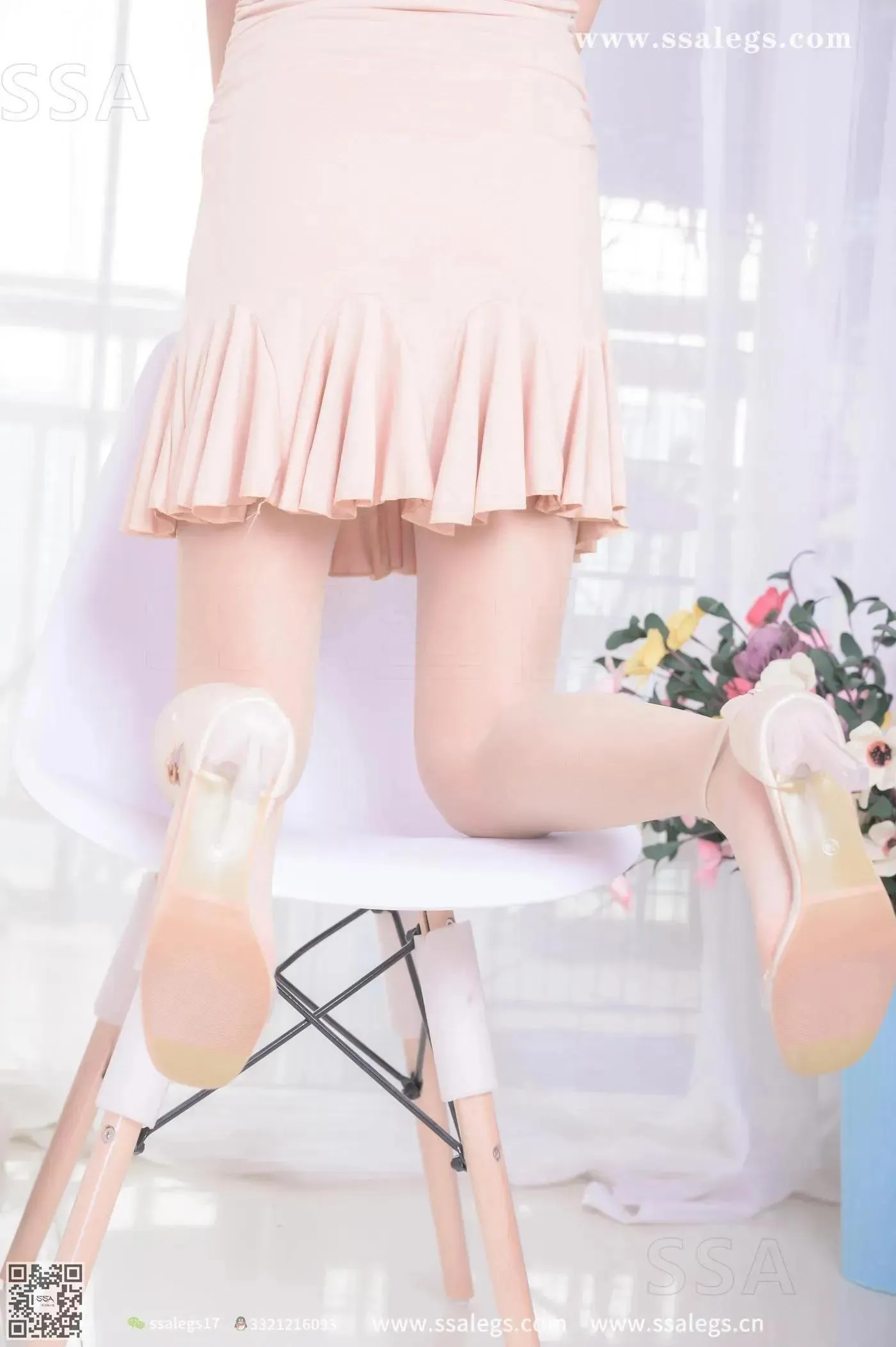 [SSA丝社]超清写真 NO.340 素素画师少女的透明高跟鞋肉丝袜(上) [67P]插图7